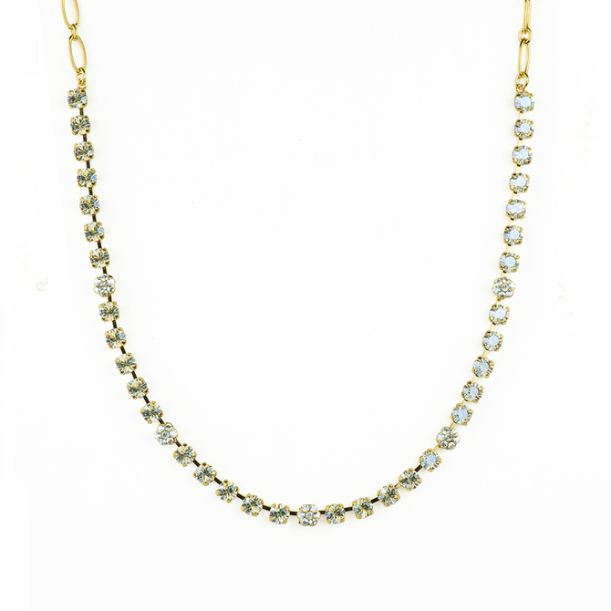 Mariana Petite Rosette Necklace in Crystal Moonlight