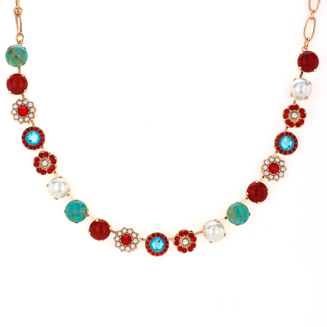 Mariana Lovable Flower Necklace in Happiness Turquoise