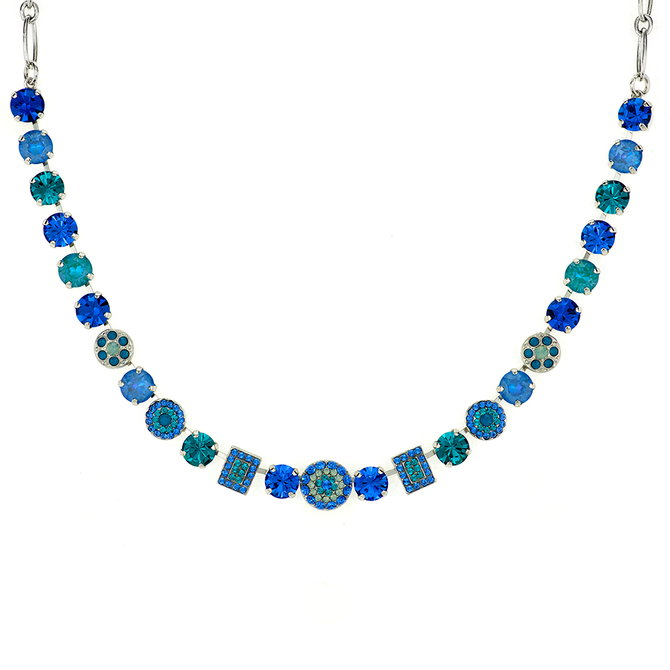 Mariana Must Have Cluster and Pave Necklace in Serenity