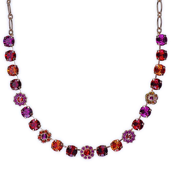 Mariana Lovable Rosette Necklace in Hibiscus