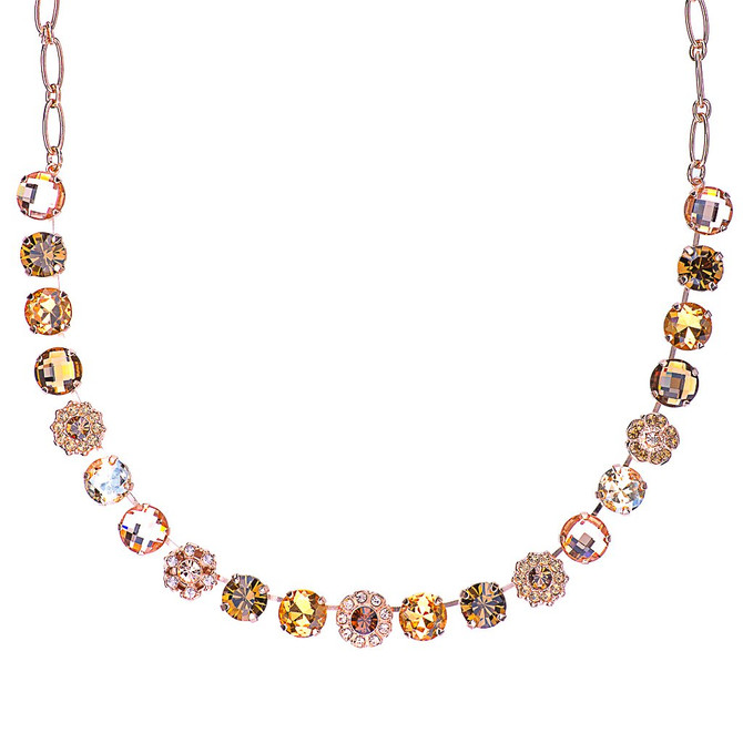 Mariana Lovable Rosette Necklace in Chai