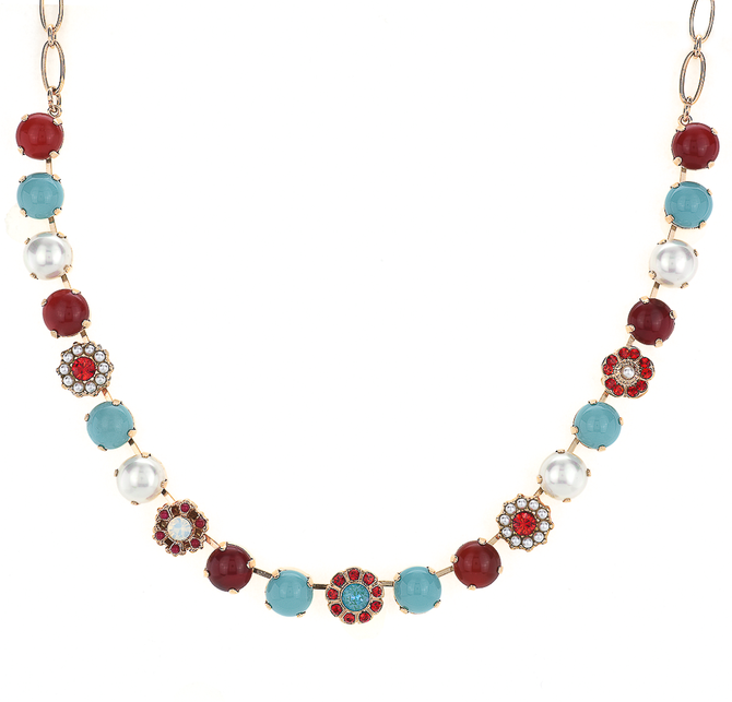 Mariana Lovable Rosette Necklace in Happiness