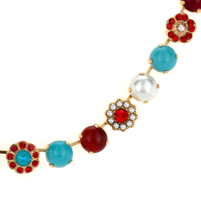 Mariana Lovable Rosette Necklace in Happiness