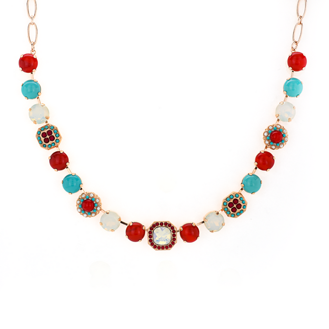 Mariana Lovable Square Cluster Necklace in Happiness