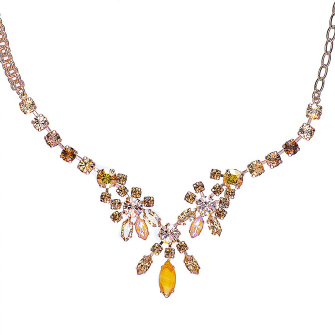 Mariana Must Have Round and Marquise Necklace in Chai