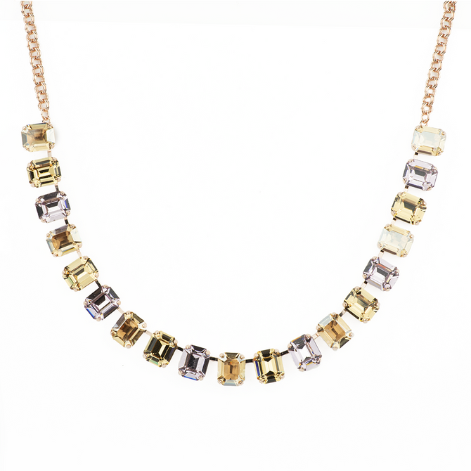 Mariana Emerald Cut Necklace in Meadow Brown