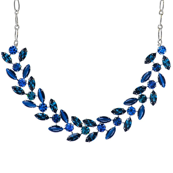 Mariana Double Marquise Row Necklace in Sleepytime
