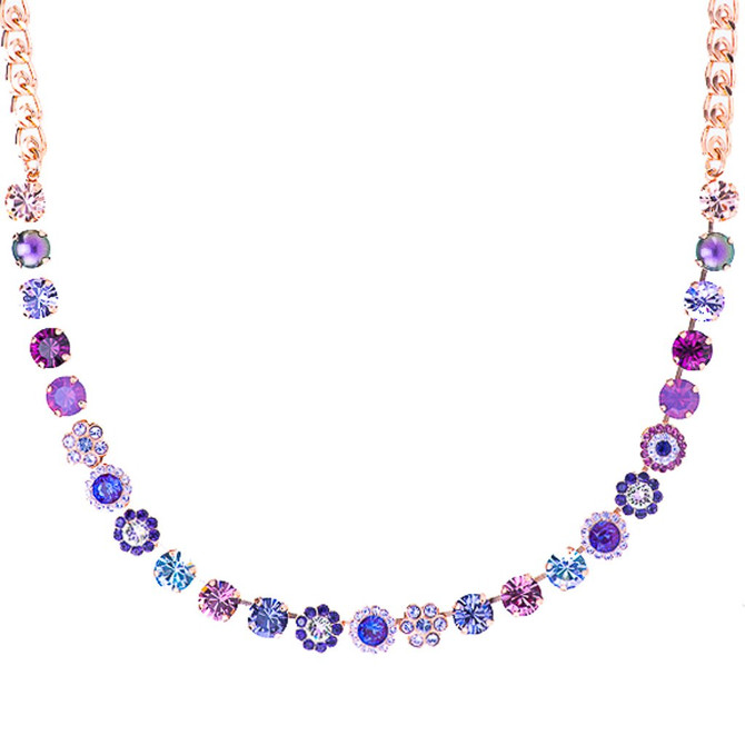 Mariana Must Have Rosette Necklace in Wildberry