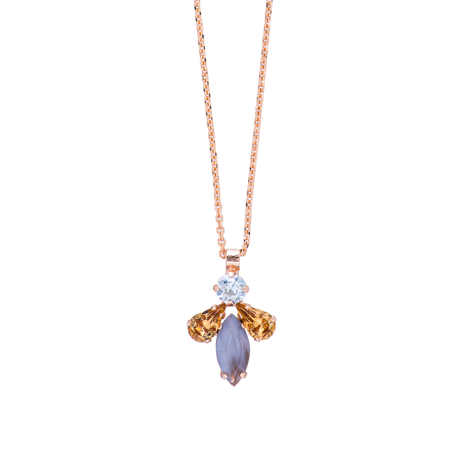 Mariana Pear Marquise Pendant In Earl Grey