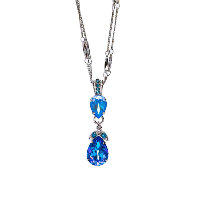 Mariana Double Pear Pendant in Sleepytime