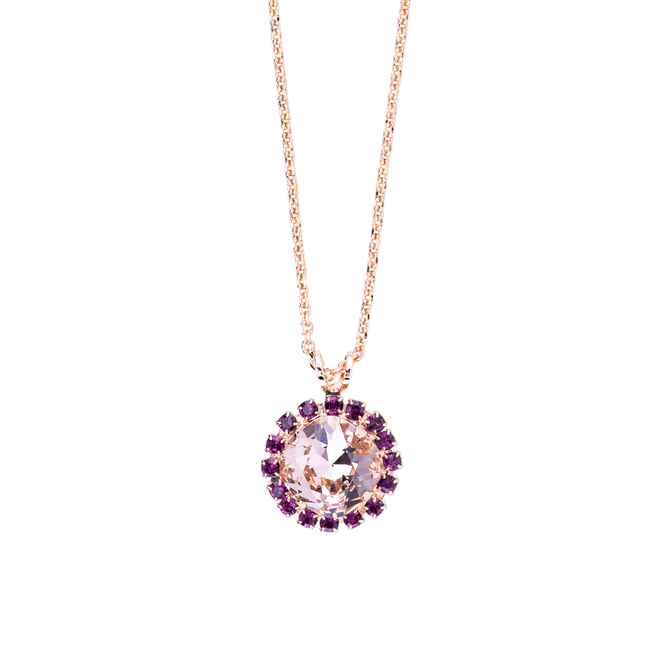 Mariana Cushion Cut Cluster Pendant in Wildberry