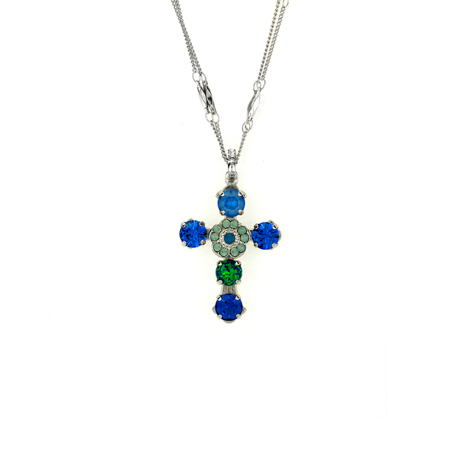 Mariana Cross Pendant in Serenity