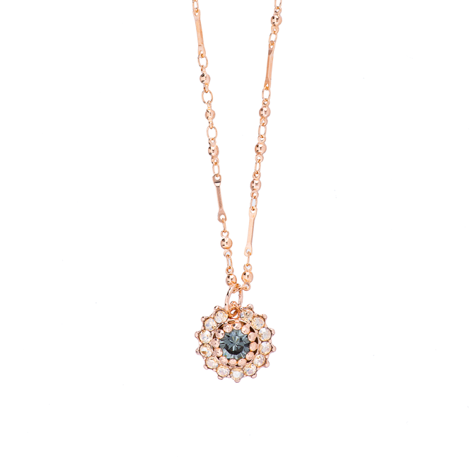 Mariana Must Have Rosette Flower Pendant in Early Grey