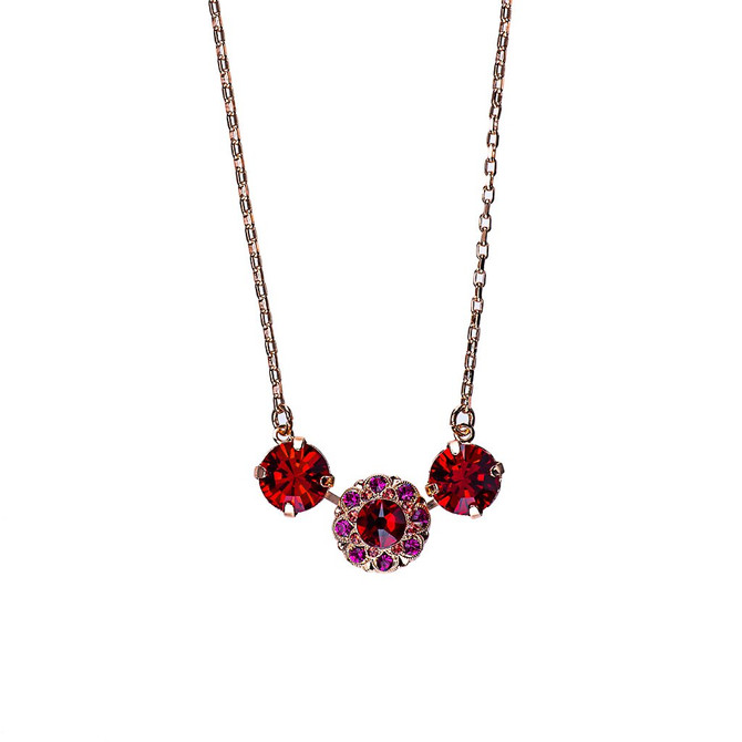 Mariana Cluster Trio Pendant in Hibiscus