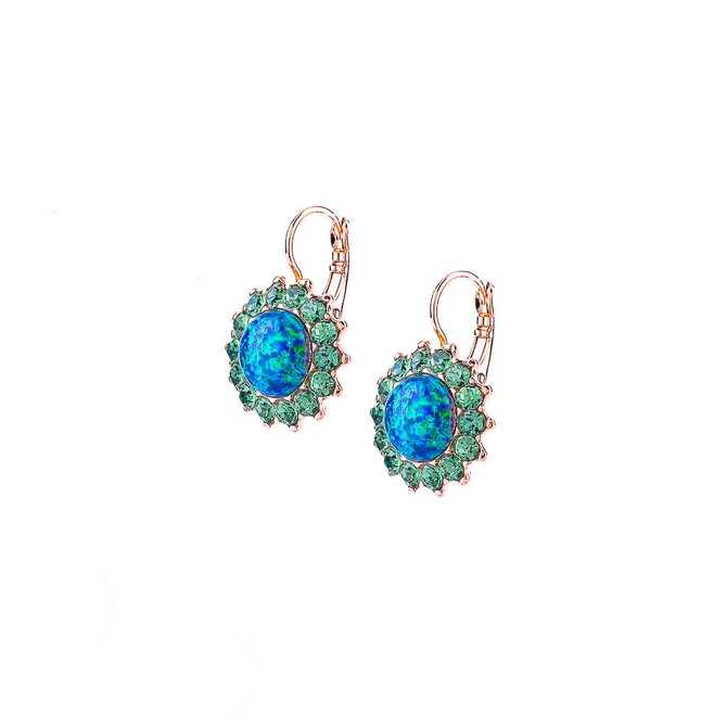 Mariana Extra Luxurious Flower Leverback Earrings in Chamomile