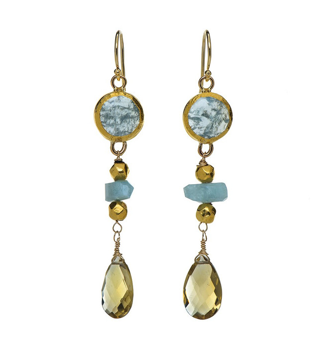 Nava Zahavi Bright Day Aqua Earrings