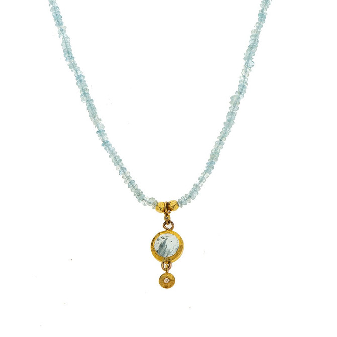 Nava Zahavi Shimmer Aqua Necklace