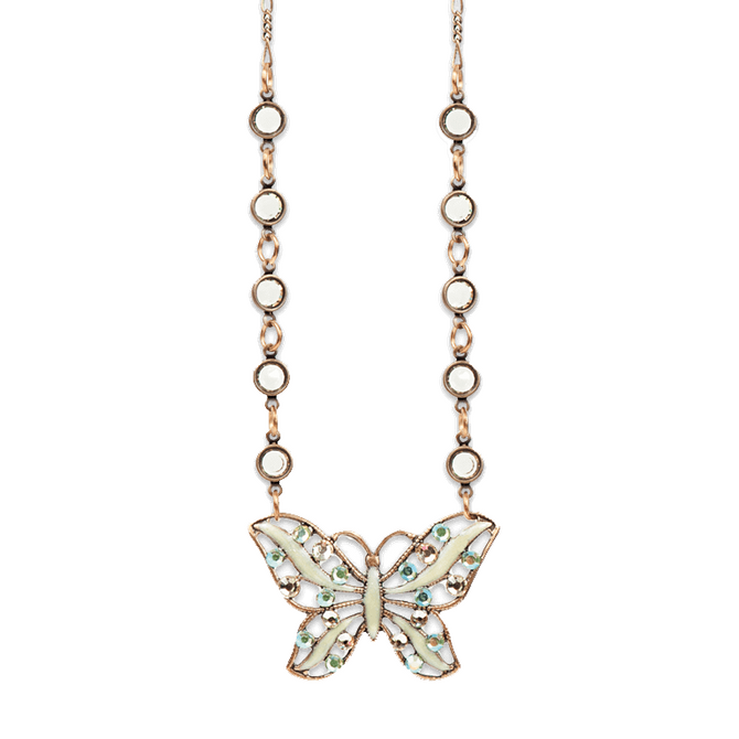 Anne Koplik Drop the World Butterflies Necklace
