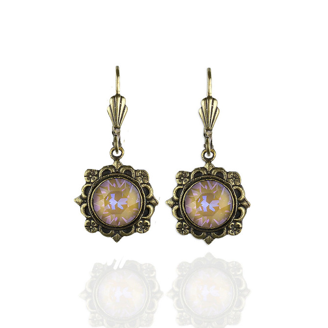Anne Koplik Charlotte Cappuccino Crystal wire Earrings
