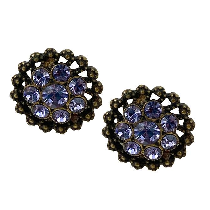 Michal Negrin Paris Purpel Stud Earrings