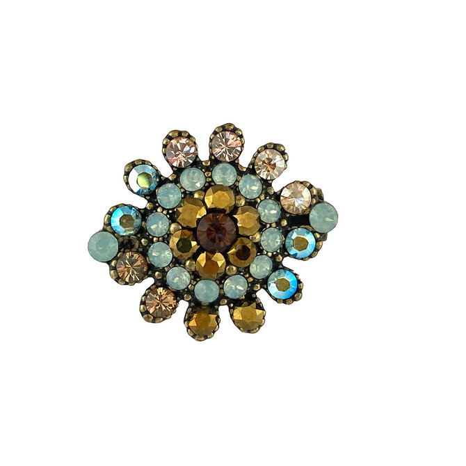 Michal Negrin Samanta Flower Brooch