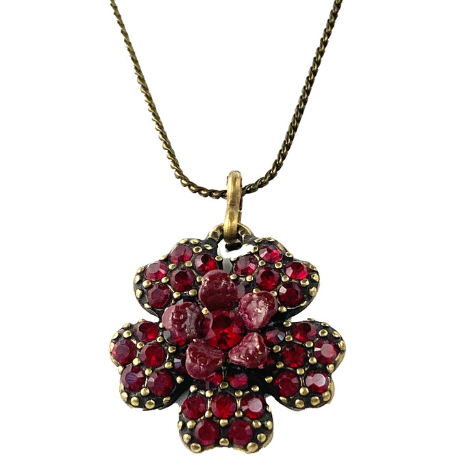 Michal Negrin Flower Dream Happy Crystals Necklace