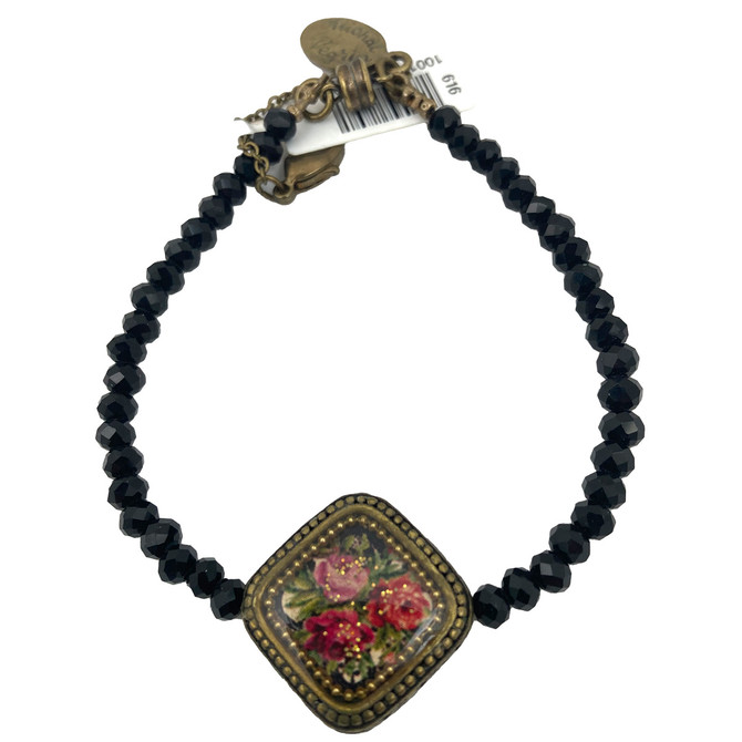 Michal Negrin Handcrafted Antick Como Swarovski Crystals Bracelet