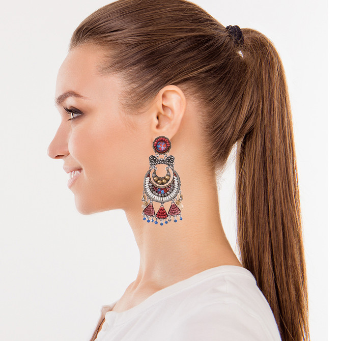 Ayala Bar Sangria Wine Whirlpool Earrings