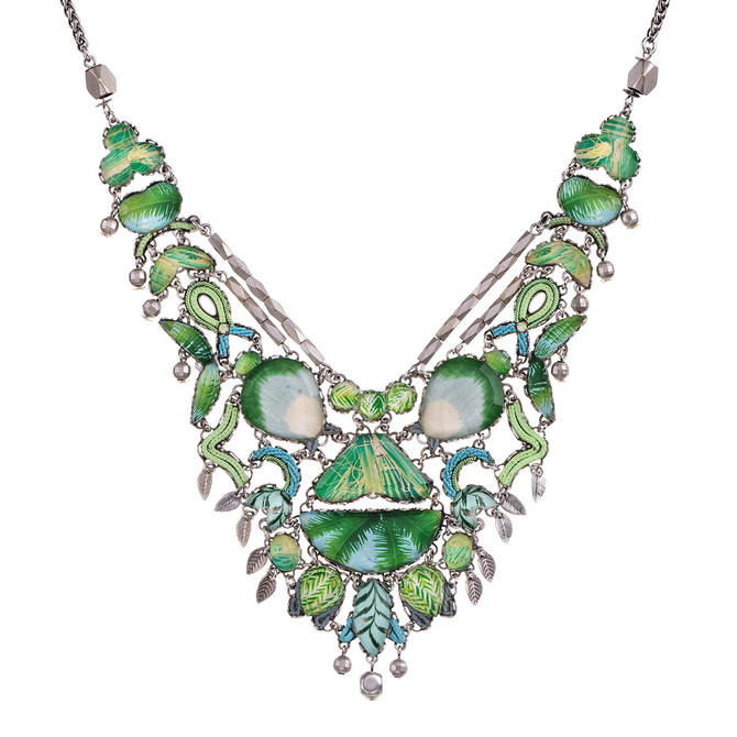 Ayala Bar Cartwheel Pistachio Green Necklace