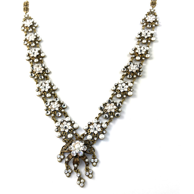 Michal Negrin Milky Way Swarovski Crystal Necklace