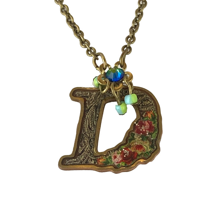 Michal Negrin Victorian Initial D Necklace