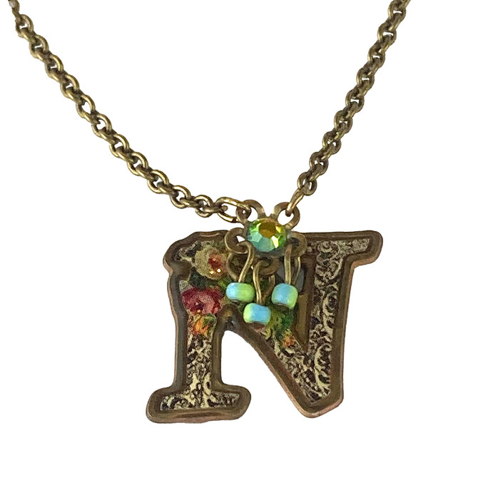 Michal Negrin Victorian Initial N Necklace