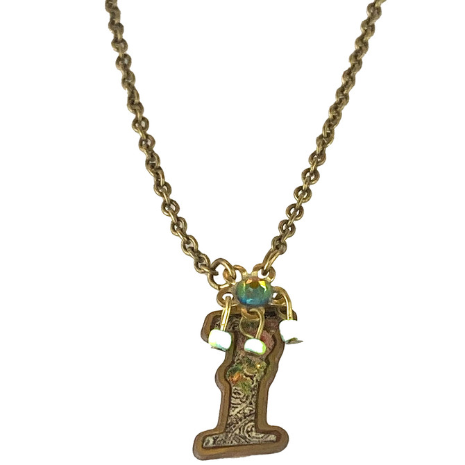 Michal Negrin Victorian Initial I Necklace