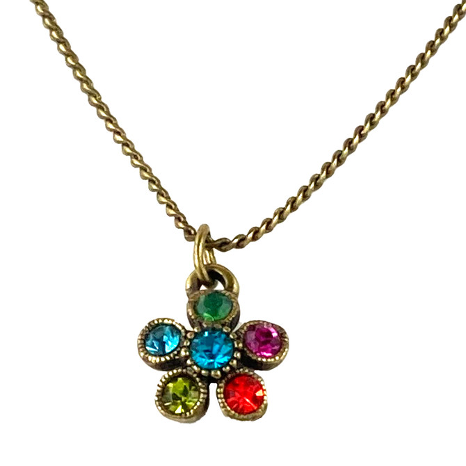 Michal Negrin Multicolor Swarovski Crystals Necklace