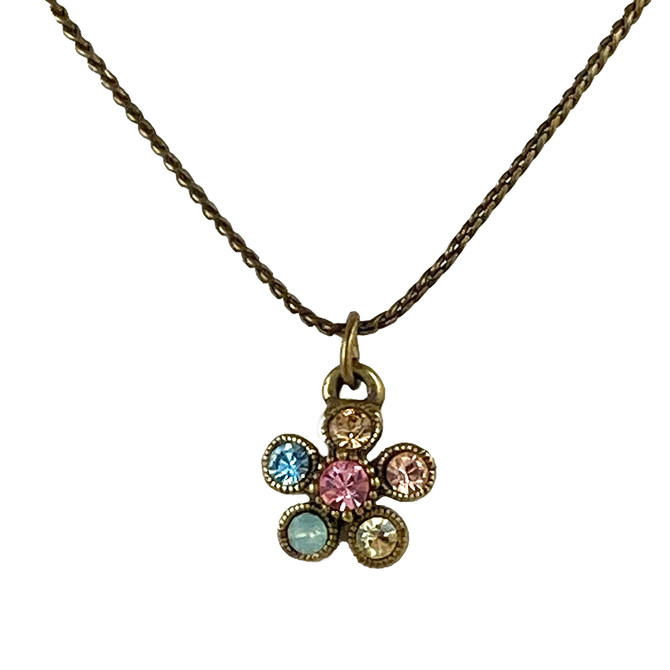 Michal Negrin Everyday Multicolor Swarovski Crystals Necklace