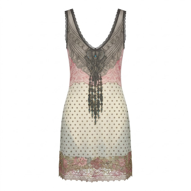 Michal Negrin Pammela Printed Uniqe Tunic Dress