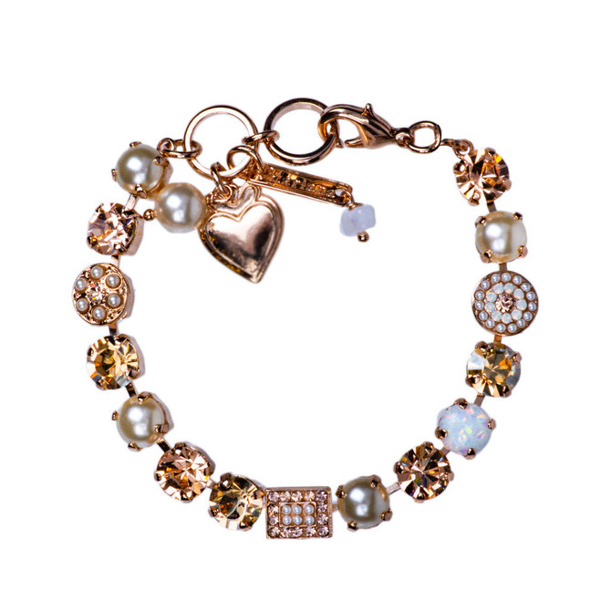 Mariana Must-Have Cluster and Pave Bracelet in Cookie Dough - Preorder