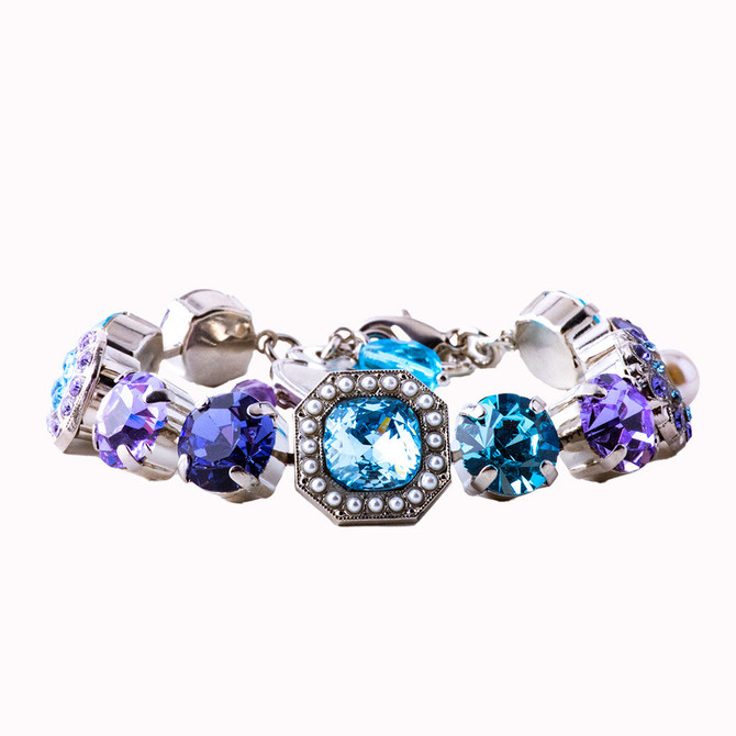 Mariana Lovable Square Cluster Bracelet in Blue Moon - Preorder