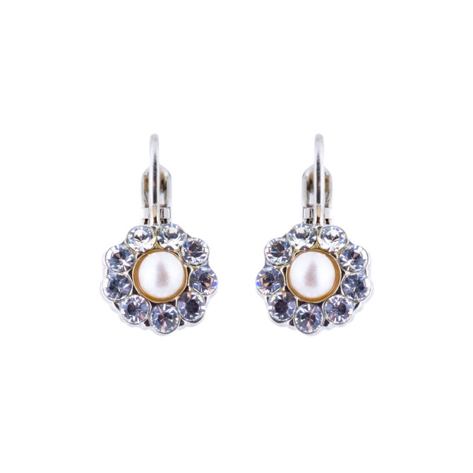 Mariana Must-Have Flower French Wire Earrings in Butter Pecan - Preorder