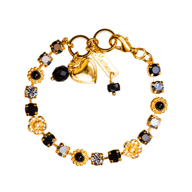 Mariana Petite Flower and Cluster Bracelet in Rocky Road - Preorder