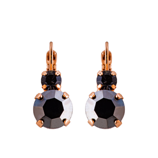 Mariana Lovable Double Stone French Wire Earrings in Rocky Road - Preorder