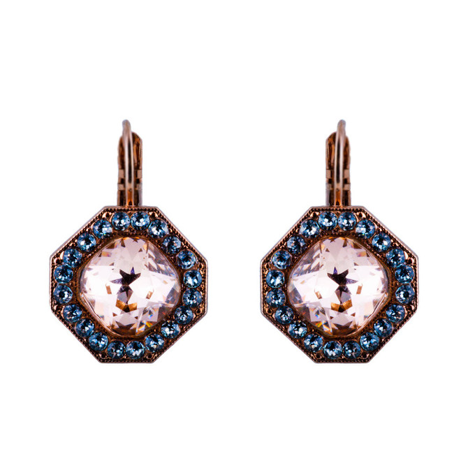 Mariana Octagon Cluster French Wire Earrings in Cookie Dough - Preorder