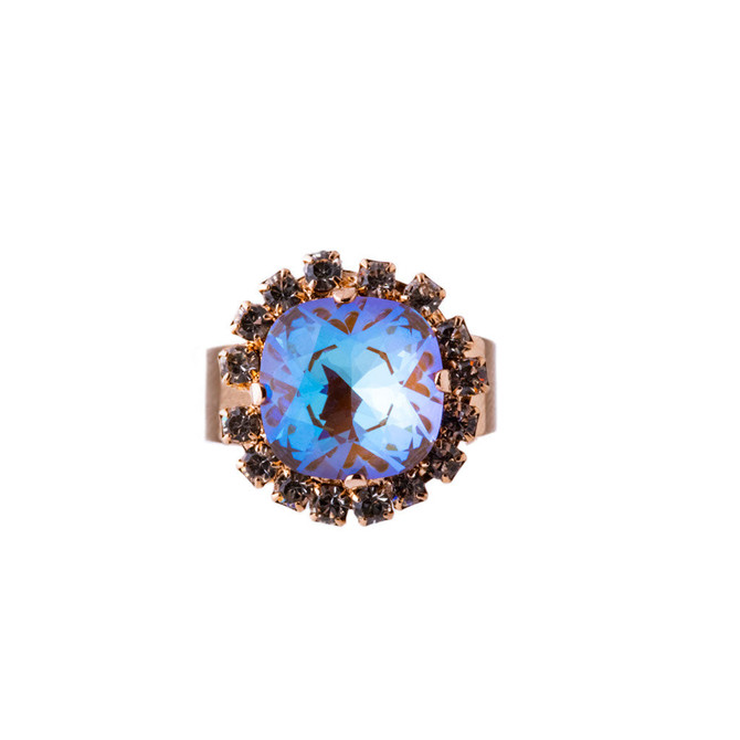 Mariana Cushion Cut Cluster Ring in Butter Pecan - Preorder