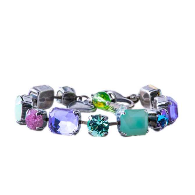 Mariana Emerald Cut and Round Bracelet in Mint Chip - Preorder