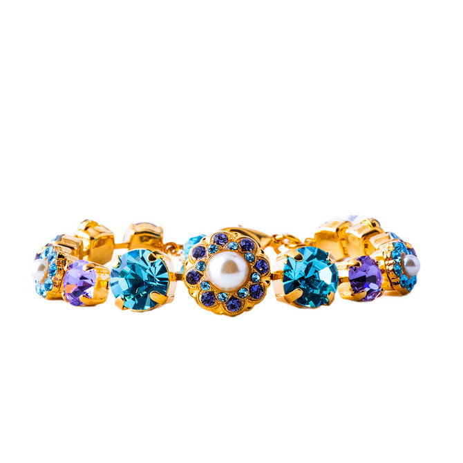 Mariana Round Must-Have Bracelet with Rosettes in Blue Moon - Preorder