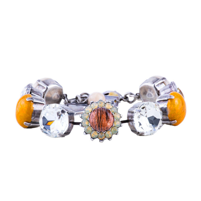 Mariana Extra Luxurious Cluster Bracelet in Butter Pecan - Preorder