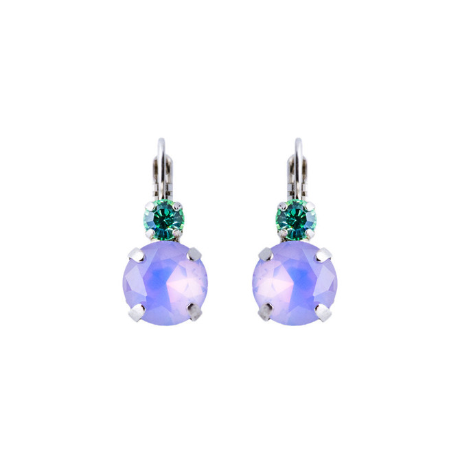 Mariana Lovable Double Stone French Wire Earrings in Mint Chip - Preorder