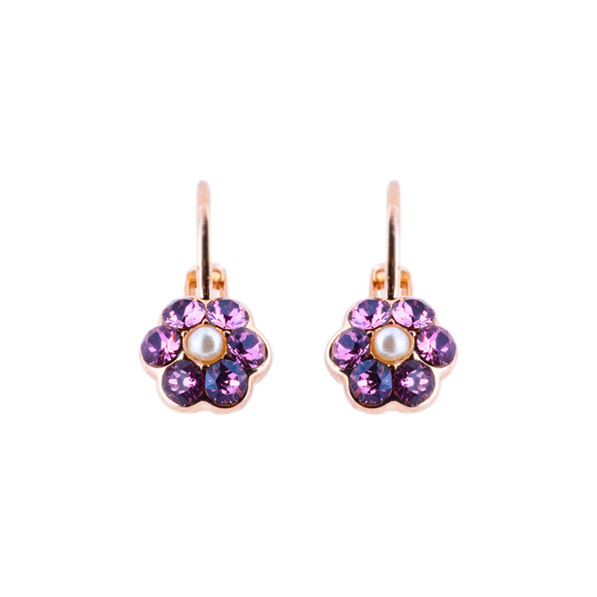 Mariana Petite Flower French Wire Earrings in Cake Batter - Preorder