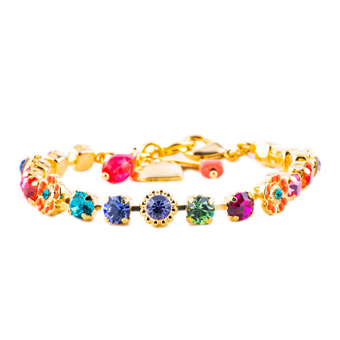 Mariana Petite Flower Bracelet in Rainbow Sherbet - Preorder