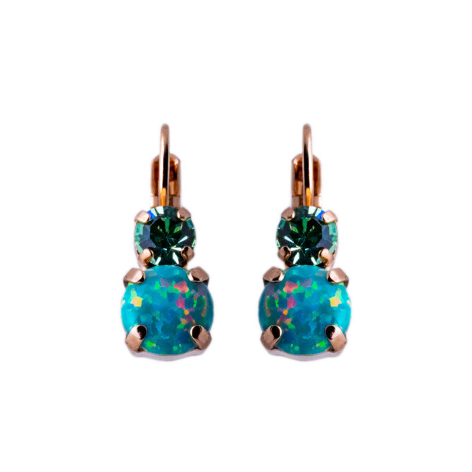 Mariana Must-Have Double Stone French Wire Earrings in Mint Chip - Preorder